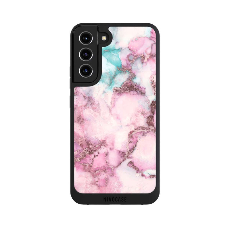 Galaxy S22 + NIVOpure Encre tourbillonnante rose