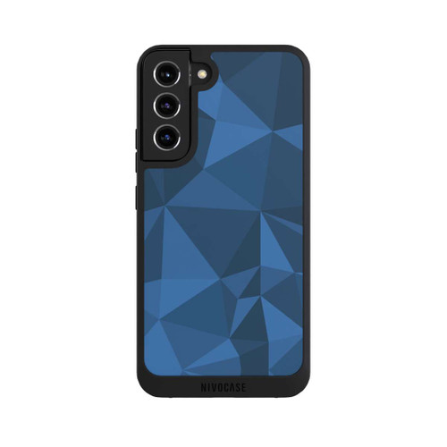 Samsung Galaxy S22+ NIVOpure Polygon Pattern Blue
