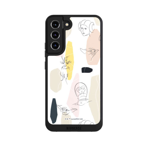 Samsung Galaxy S22+ NIVOpure Helle Seite Line Art