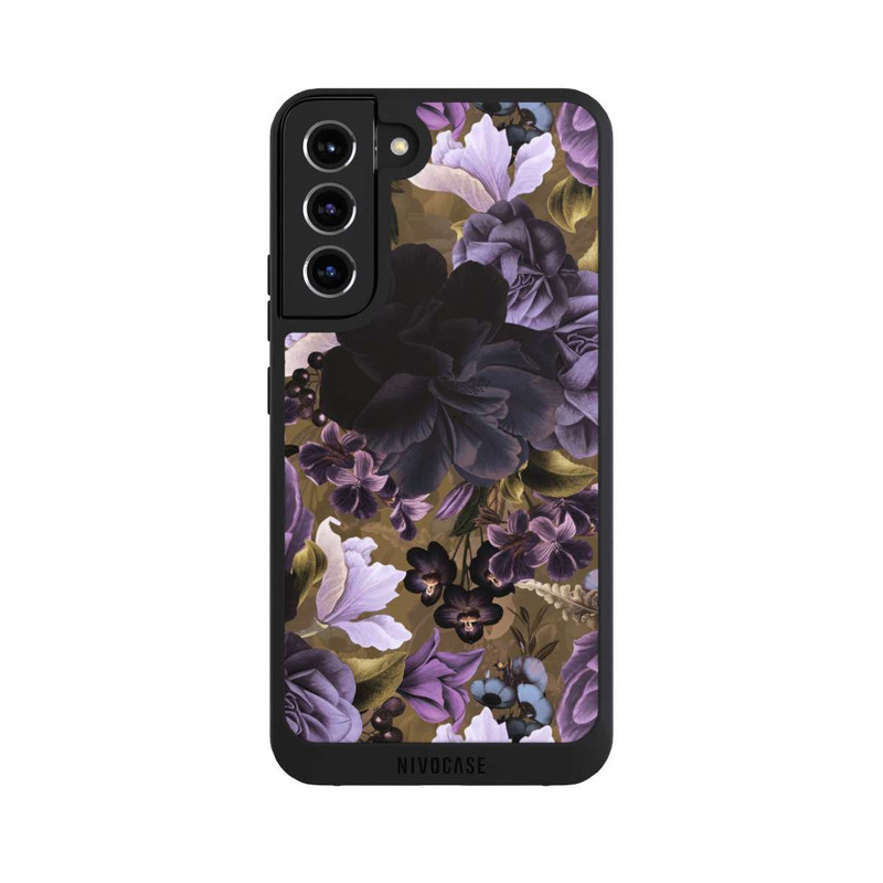 Galaxy S22 + NIVOpure Purple and Gold Vintage Flowers