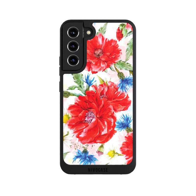 Galaxy S22 + NIVOpure Summer Meadow, cornflowers and poppies