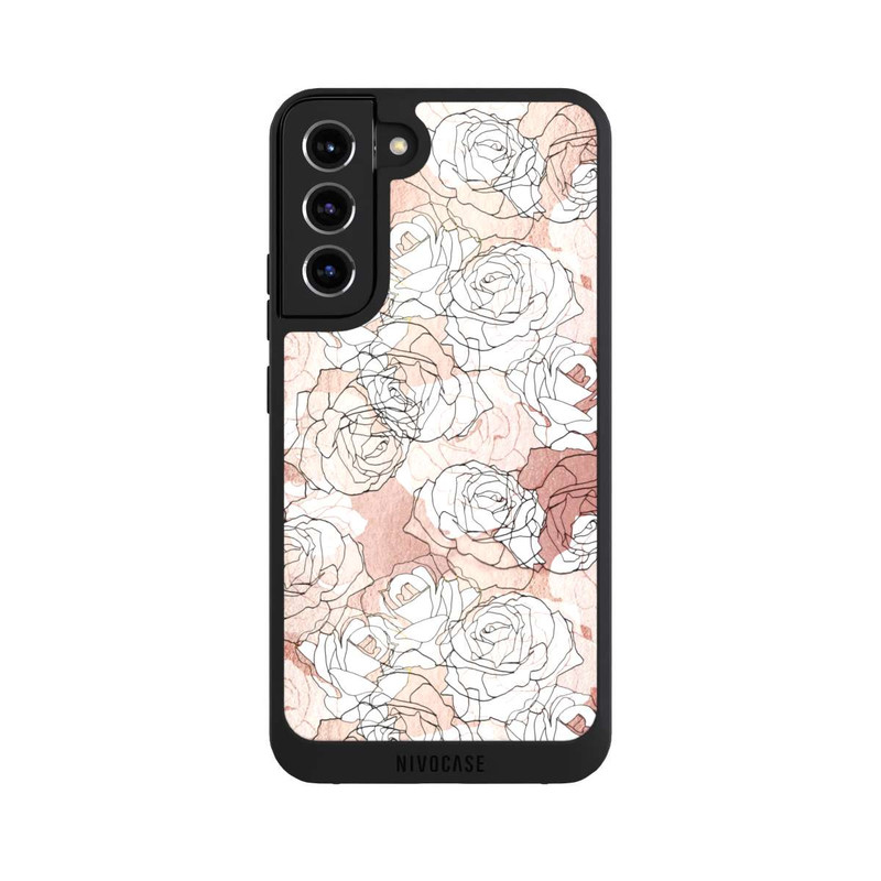Galaxy S22 + NIVOpure Blooming Roses Line Art