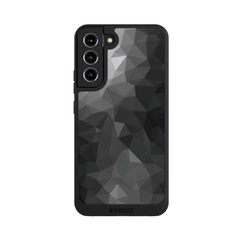 Samsung Galaxy S22+ NIVOpure Polygonales Mosaik Schwarz/Weiß
