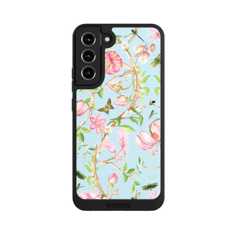 Galaxy S22 + NIVOpure Vintage Botanic Flowers Blue