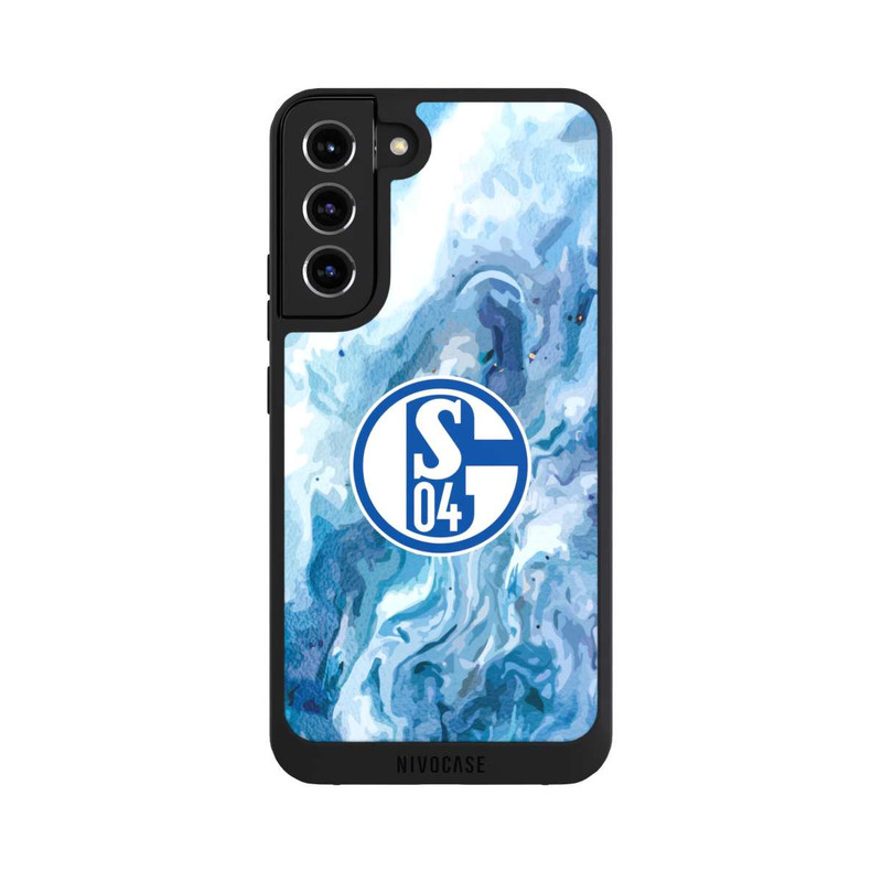 Galaxy S22 + NIVOpure Schalke 04 Flüssig Blau