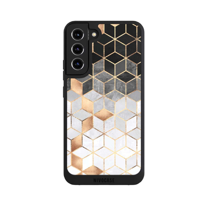 Galaxy S22 + NIVOpure Cubes Sombres & Dorés