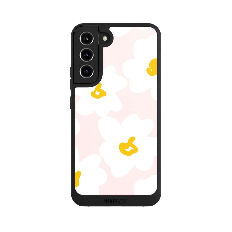 Galaxy S22 + NIVOpure Retro Flower Wall Daisy Apricot
