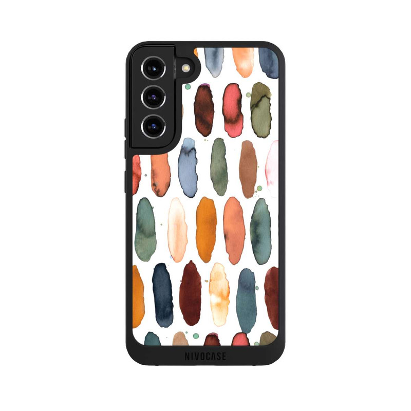 Galaxy S22 + NIVOpure Aquarellstriche aus mineralischem Terrakotta