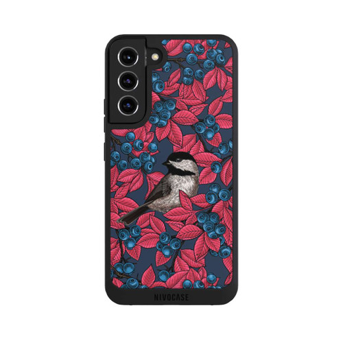 Samsung Galaxy S22+ NIVOpure Blueberries And Birds On Navy