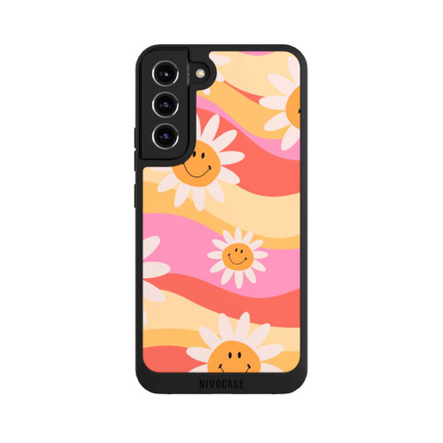 Samsung Galaxy S22+ NIVOpure Retro Smiles Orange Colorful