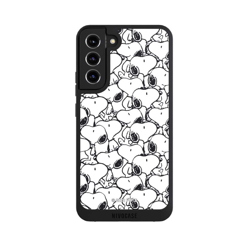 Galaxy S22 + NIVOpure Snoopy Muster Schwarz und Weiß