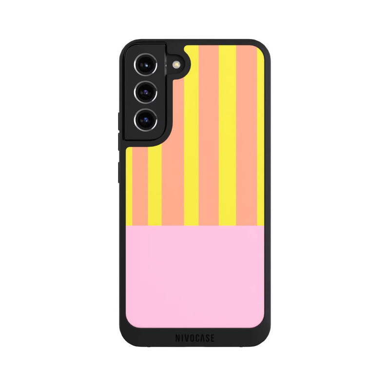 Galaxy S22 + NIVOpure Neonfarbige Streifen