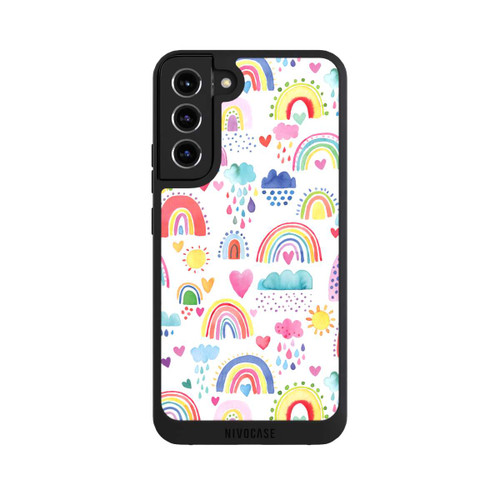Samsung Galaxy S22+ NIVOpure Lovely Rainbows Multi Red