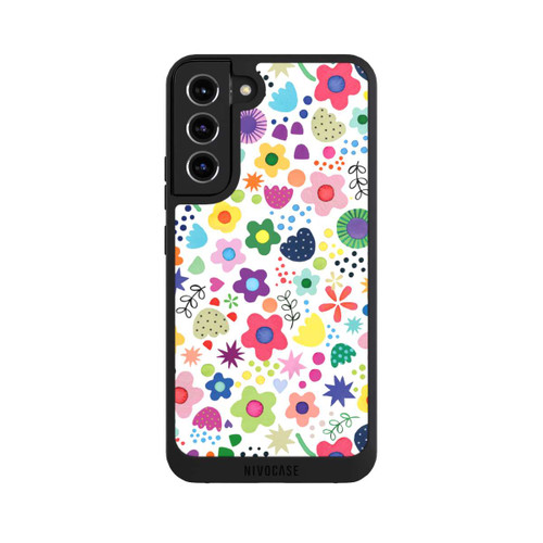 Samsung Galaxy S22+ NIVOpure Psychedelische Blumen bunt