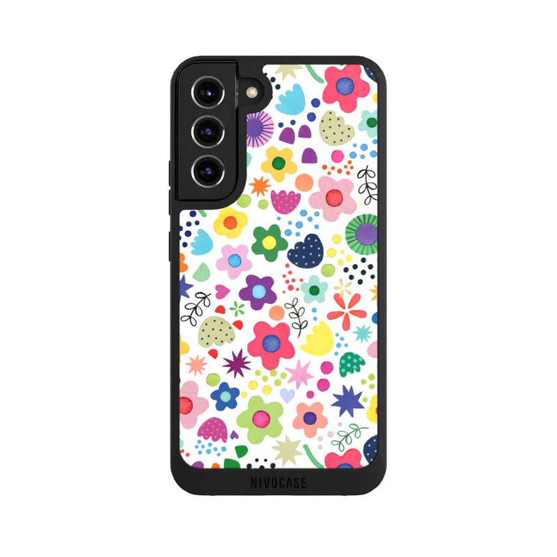 Galaxy S22 + NIVOpure Psychedelic Flowers Colorful