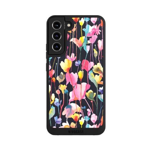 Samsung Galaxy S22+ NIVOpure Wildblumen schwarz