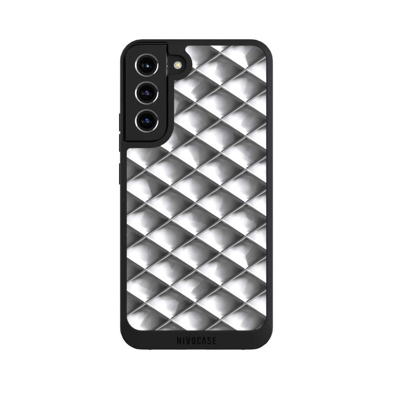 Galaxy S22 + NIVOpure Glamour Silver Squares