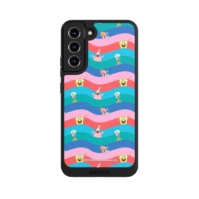 Galaxy S22 + NIVOpure Spongebob Freunde Bunte Wellen