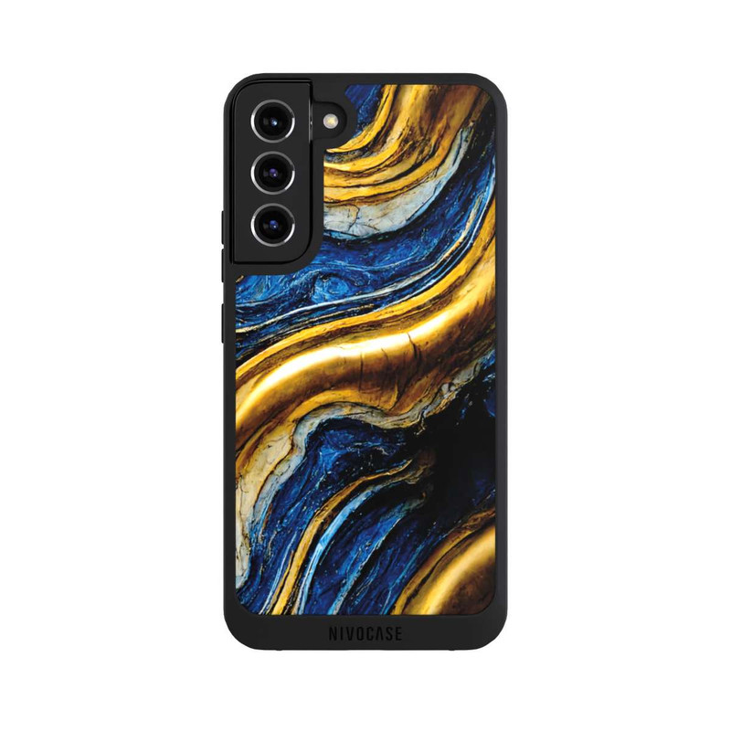 Galaxy S22 + NIVOpure Royal Blue And Gold Look Structure