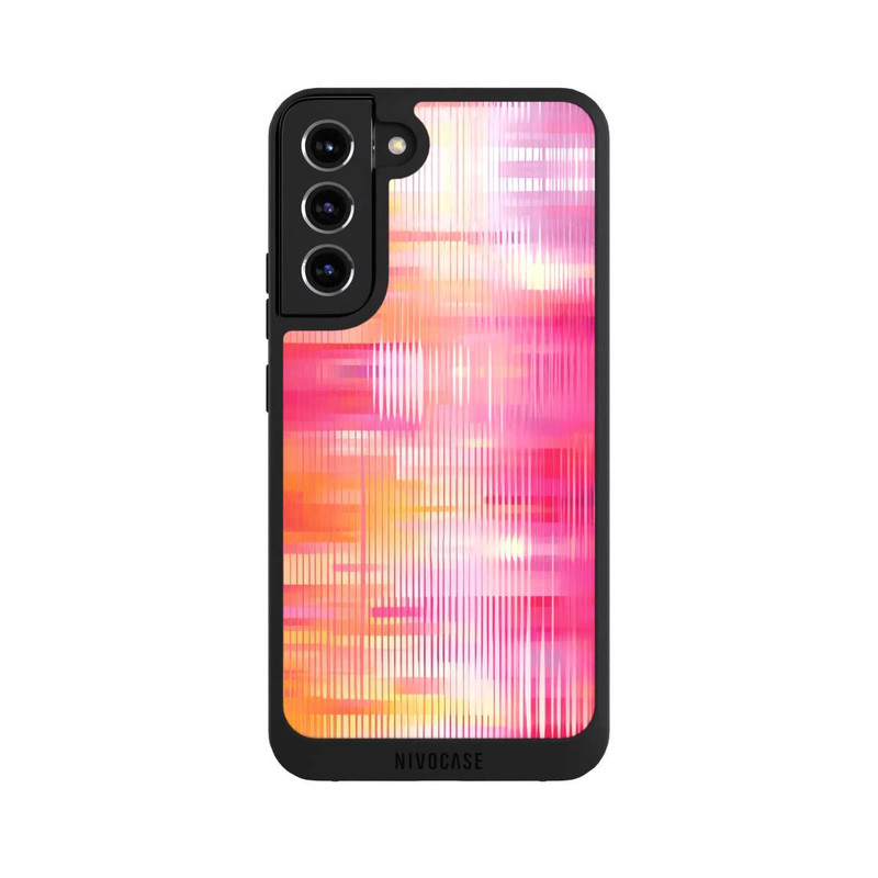 Galaxy S22 + NIVOpure Glitch Pink Orange