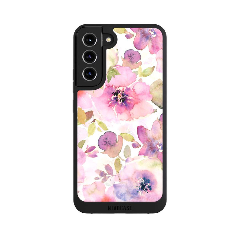 Galaxy S22 + NIVOpure Pink Flowers Wallpaper