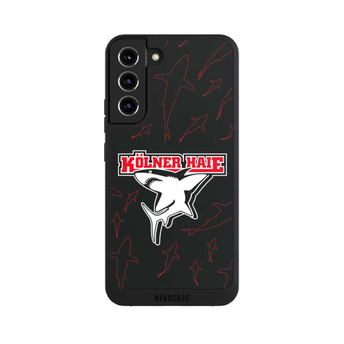 Samsung Galaxy S22+ NIVOpure Haie Muster Rot