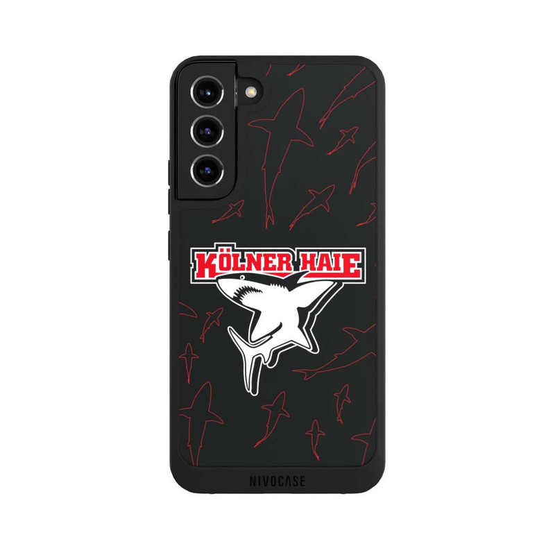 Galaxy S22 + NIVOpure Haie Muster Rot