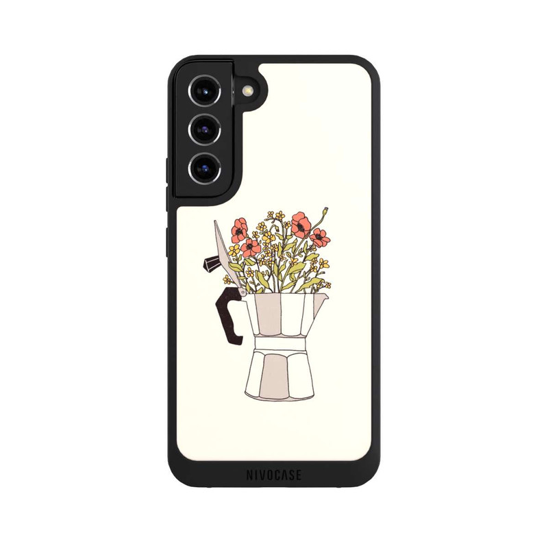 Galaxy S22 + NIVOpure Moka Blumen