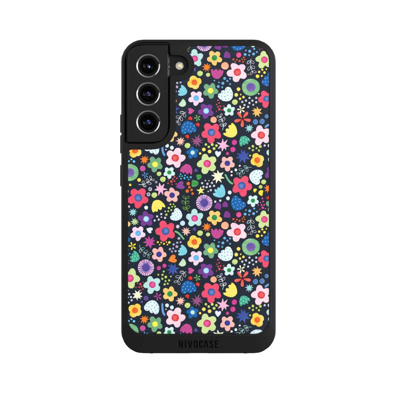Galaxy S22 + NIVOpure Psychedelic Flowers Multi Black