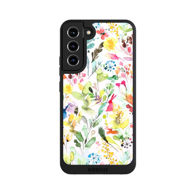 Galaxy S22 + NIVOpure Wild Flowers Meadow Pink