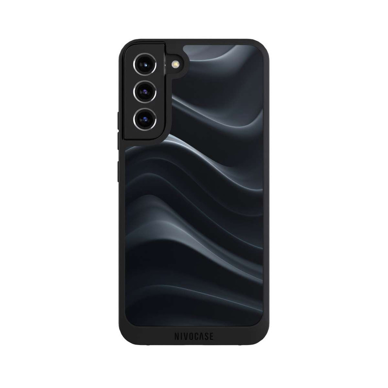 Galaxy S22 + NIVOpure Black Waves Texture