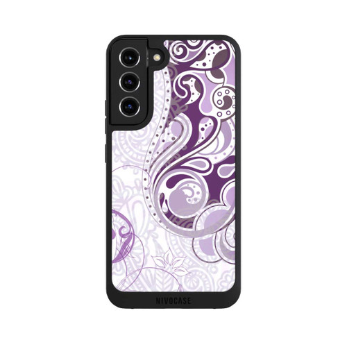 Samsung Galaxy S22+ NIVOpure Purple and White Autumn Pattern