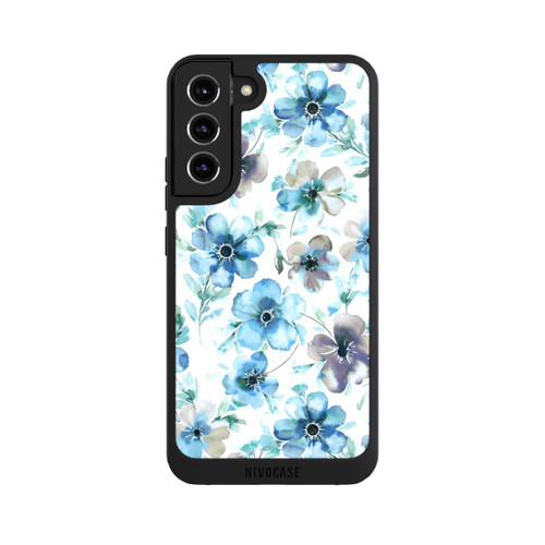 Samsung Galaxy S22+ NIVOpure Blaues Blumenmuster Trendy