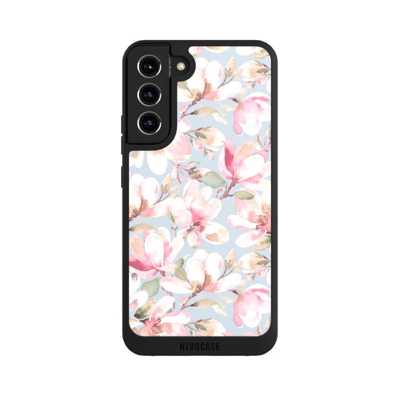 Galaxy S22 + NIVOpure Magnolien Blumen Pastellrosa