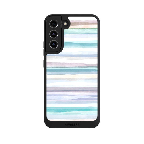 Samsung Galaxy S22+ NIVOpure Pastellfarbene Streifen Blau