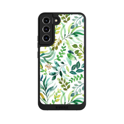 Samsung Galaxy S22+ NIVOpure Aquarell Palmenblätter Botanisch Grün