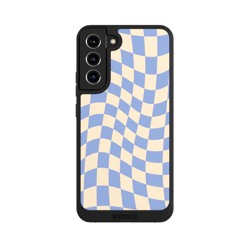 Galaxy S22 + NIVOpure Schachbrett Blau