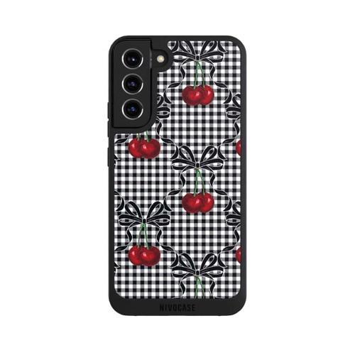 Samsung Galaxy S22+ NIVOpure Cherry Pattern Black