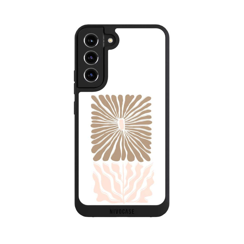 Galaxy S22 + NIVOpure Boho Flower Caramel on White