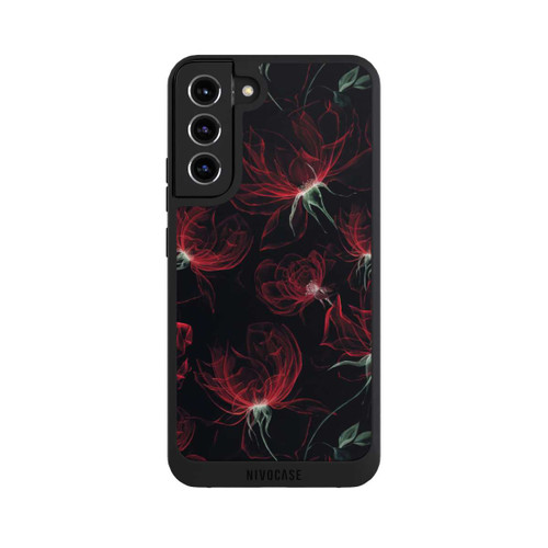 Samsung Galaxy S22+ NIVOpure Tapete mit roten Blumen