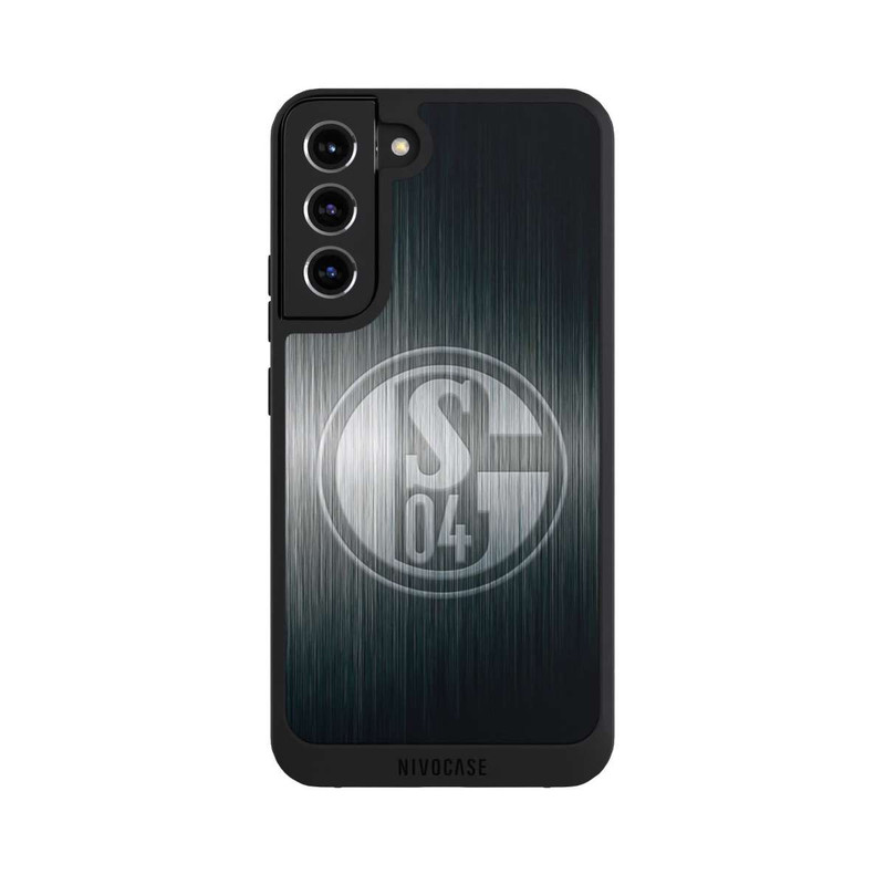 Galaxy S22 + NIVOpure Schalke 04 Metall Look