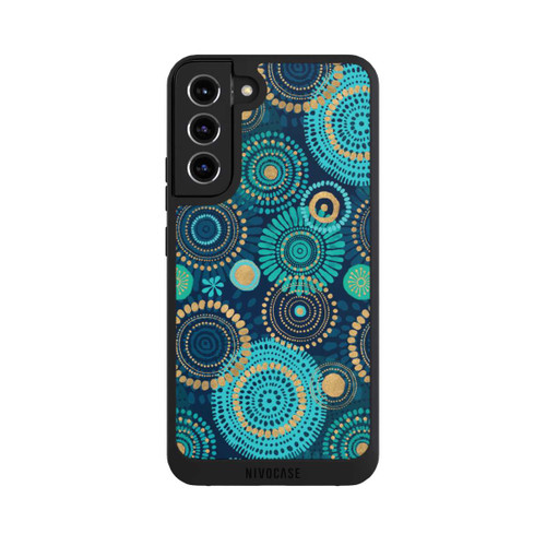 Samsung Galaxy S22+ NIVOpure Blockprint India Teal Gold