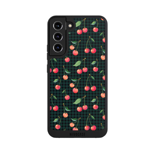 Samsung Galaxy S22+ NIVOpure Cherries and Green Gingham