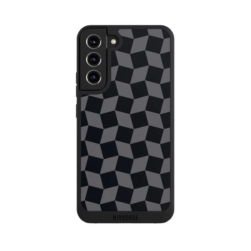 Galaxy S22 + NIVOpure 3D Würfel-Muster Effektt
