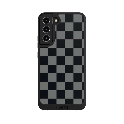 Samsung Galaxy S22+ NIVOpure Schachbrett Schwarz Grau