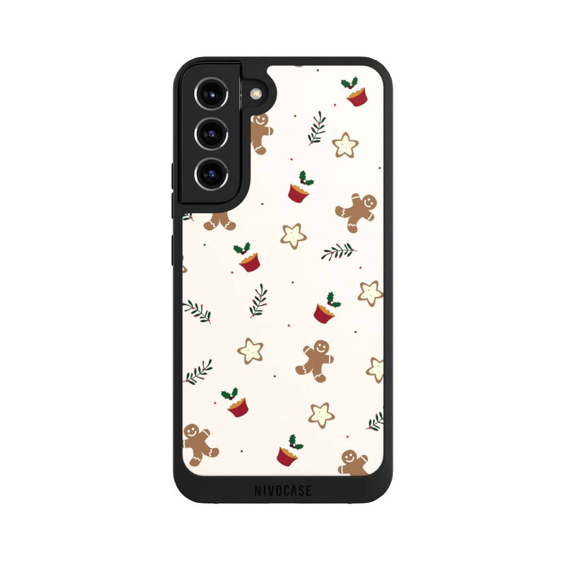 Galaxy S22 + NIVOpure Gingerbread and Stars Pattern