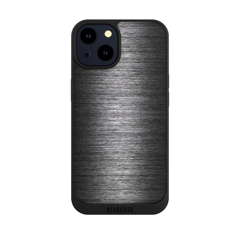 iPhone 14 NIVOpure Metal Look Anthracite