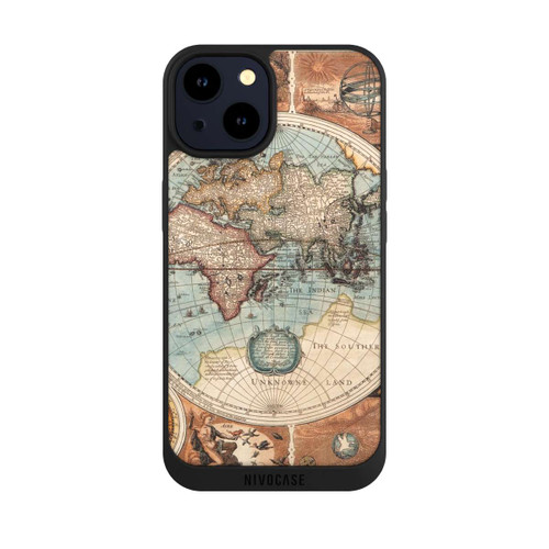 Apple iPhone 14 NIVOpure Vintage Weltkarte