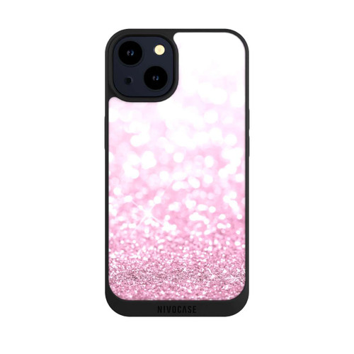 Apple iPhone 14 NIVOpure Pluie de paillettes roses look