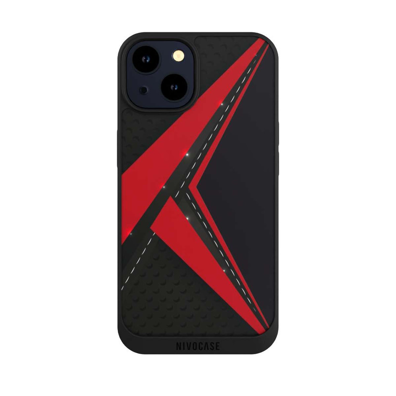 iPhone 14 NIVOpure Carbon for Men - Rouge